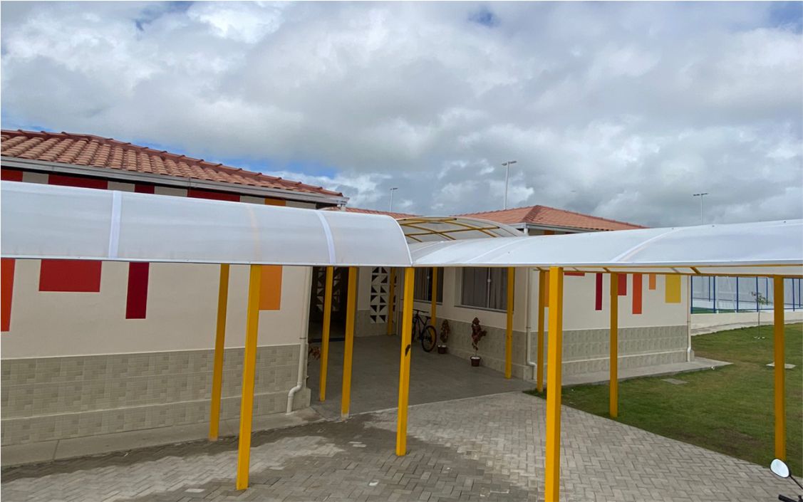 Cobertura Estrutural em Policarbonato - Escola Monsenhor 02